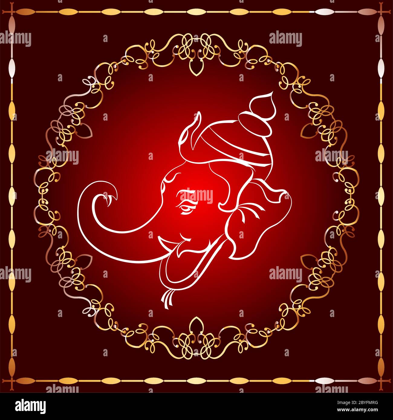 Ganesha The Lord Of Wisdom Vector Illustration Stock Vector Image & Art ...