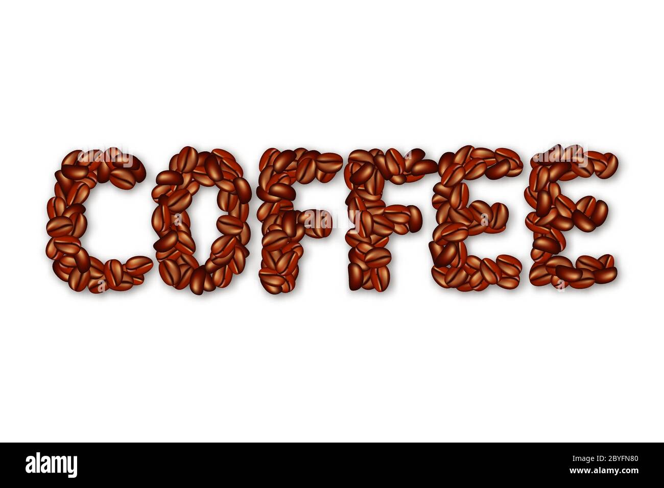 English word COFFEE Stock Vector Image & Art Alamy