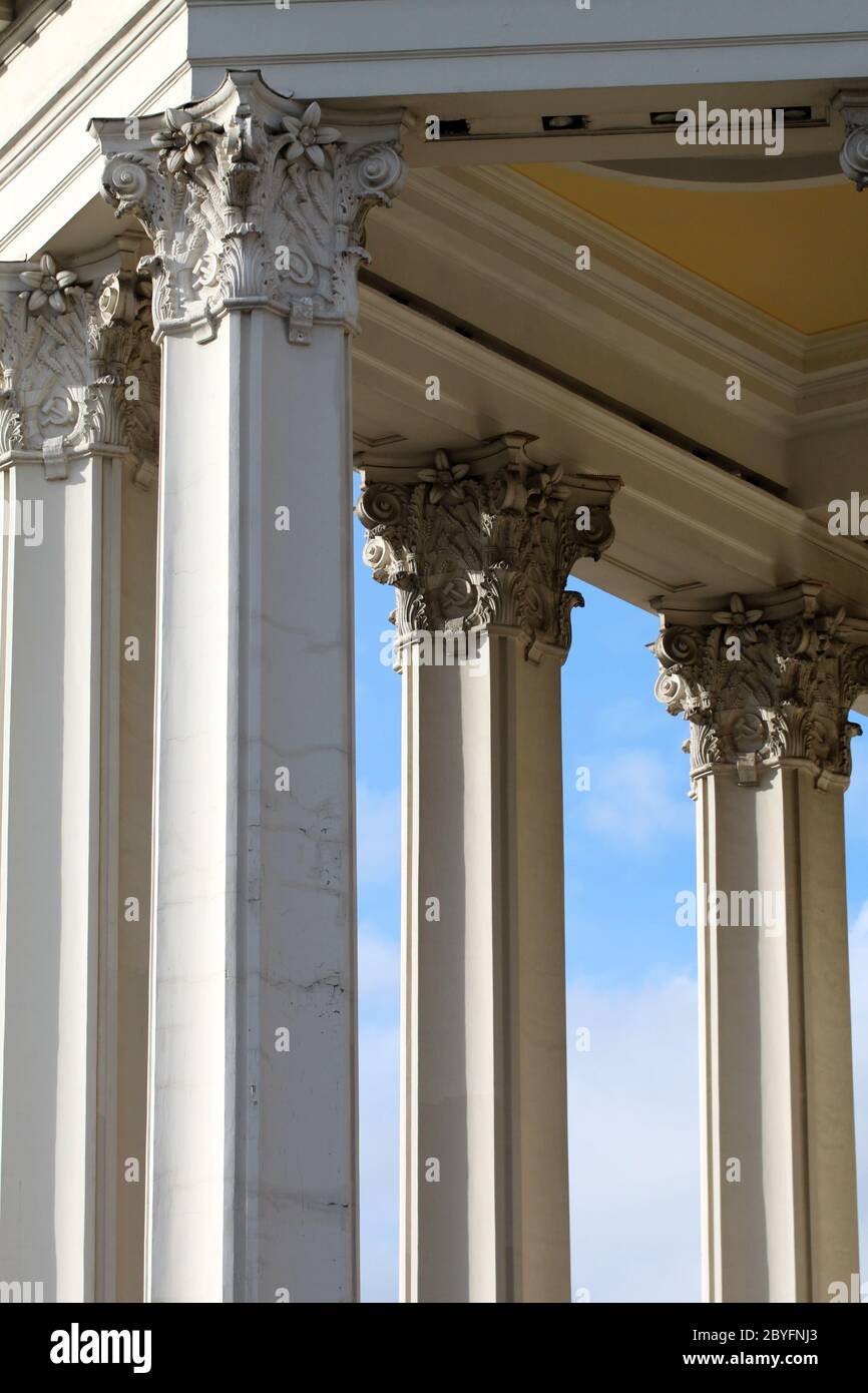 Columns Theater of the Soviet Army Stock Photo
