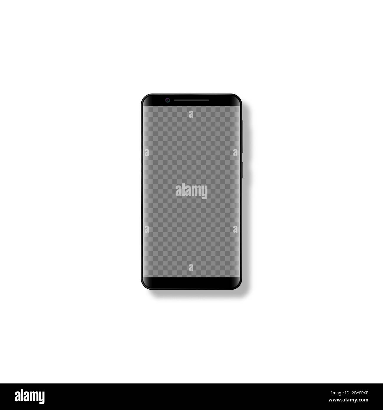 Realistic 3d mobile smartphone mockup. Stock Vector