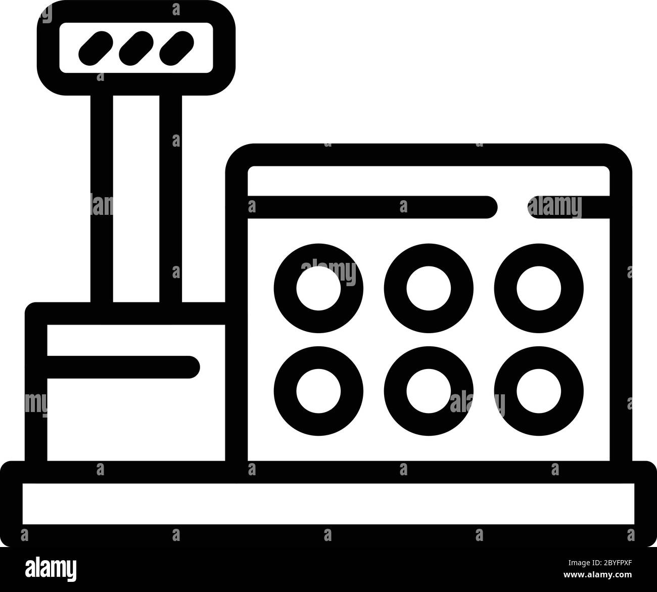 Cashier machine icon, outline style Stock Vector Image & Art - Alamy