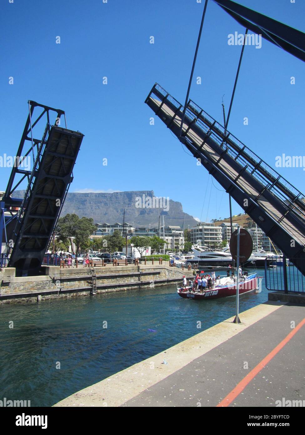 Bascule Bridge Cape Town Stock Photo