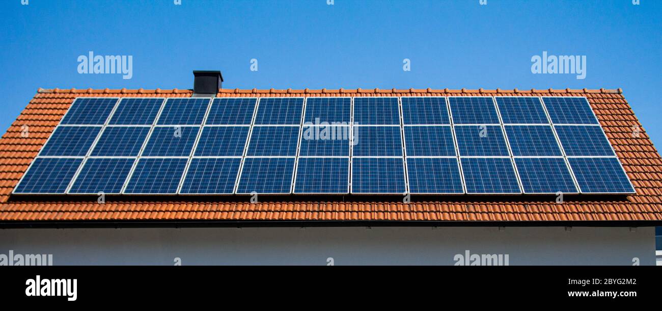 Photovoltaics solar plant house hi-res stock photography and images - Alamy