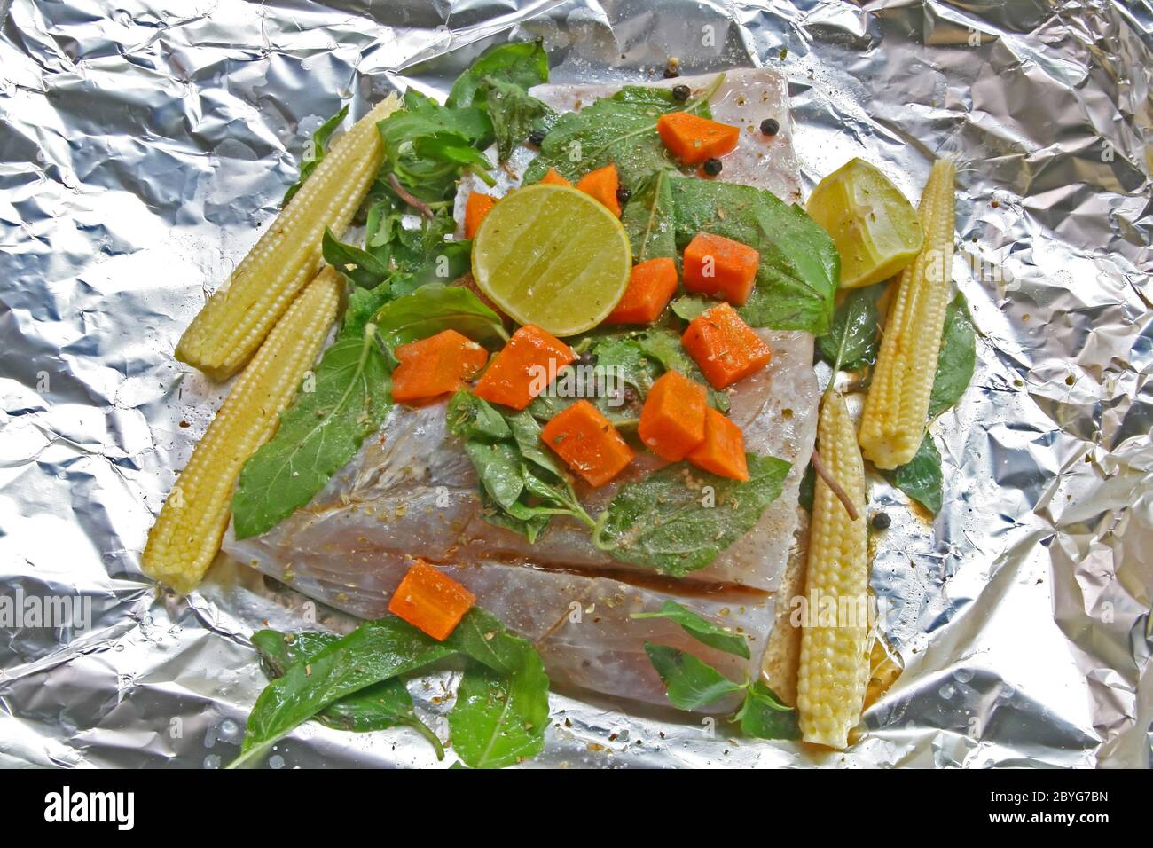 Prepared sea bass Stock Photo - Alamy