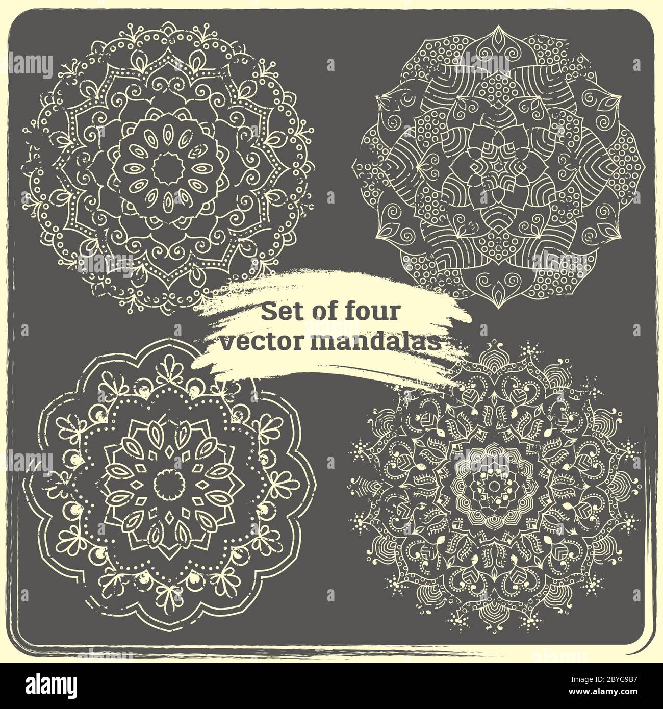 Set of mandalas hi-res stock photography and images - Alamy