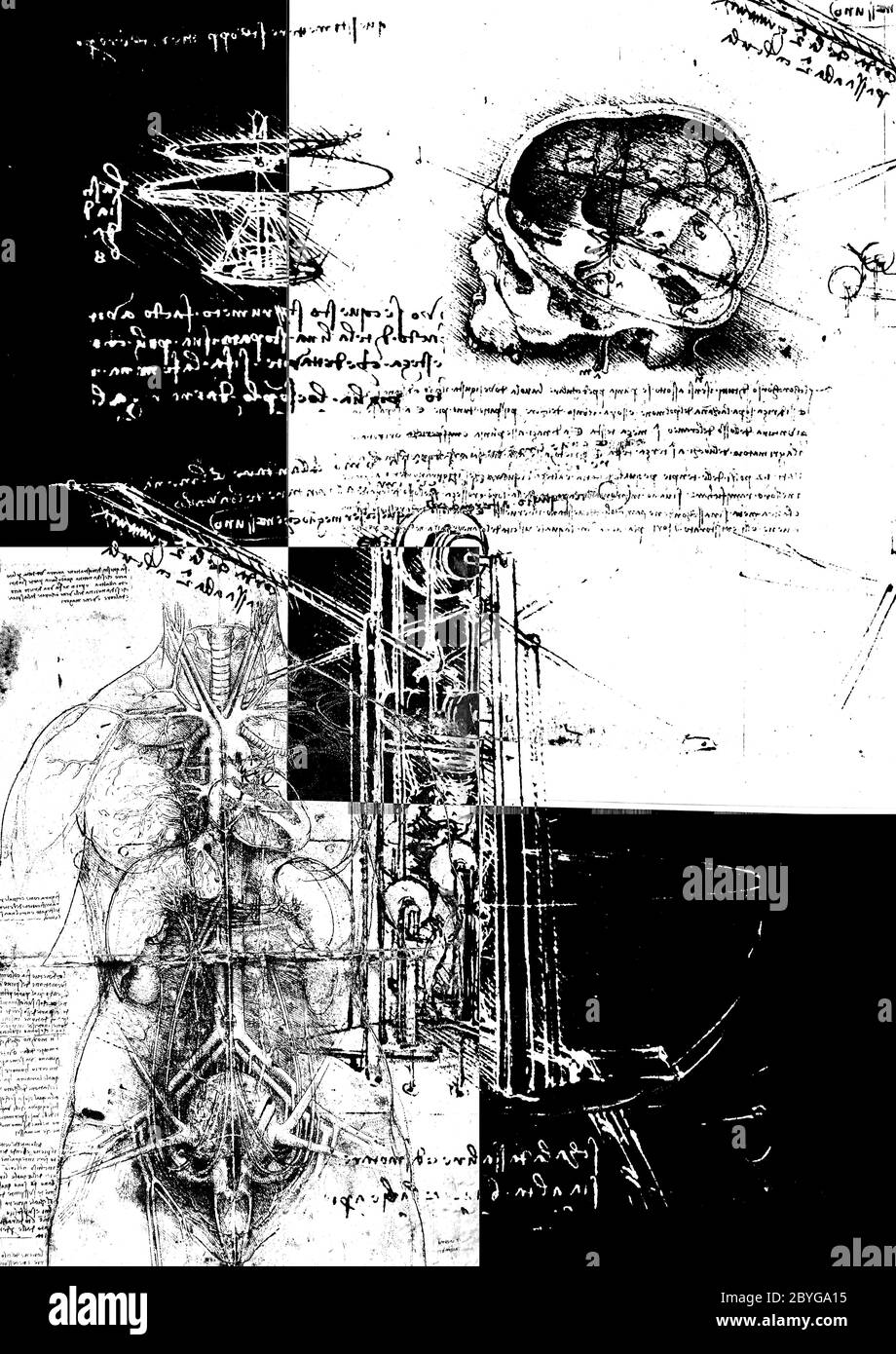 Anatomy art Black and White Stock Photos & Images - Alamy