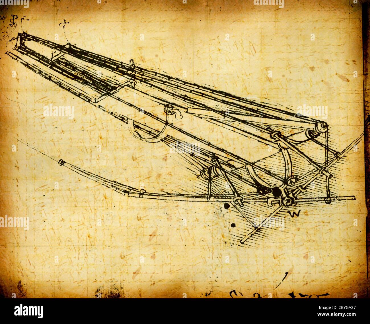 old-engineering-drawing-stock-photo-alamy