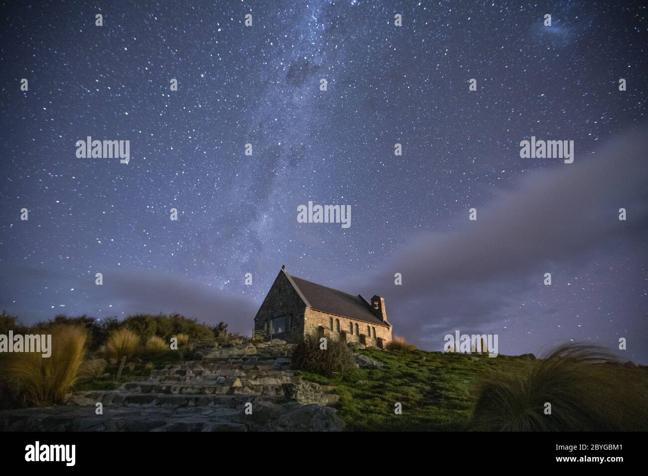 The milky way in Tekapo New Zealand Stock Photo - Alamy