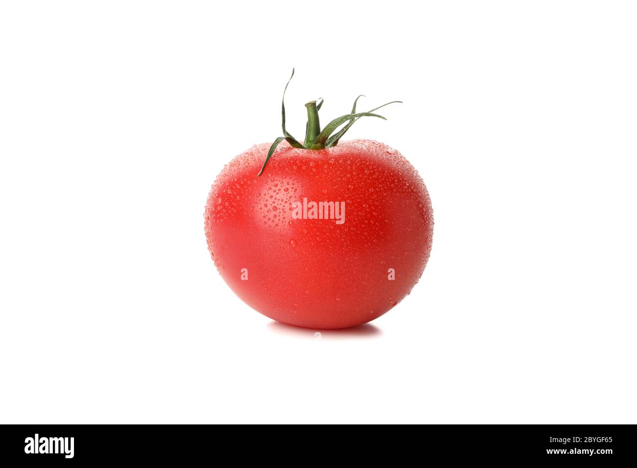 Fresh ripe tomato isolated on white background Stock Photo - Alamy