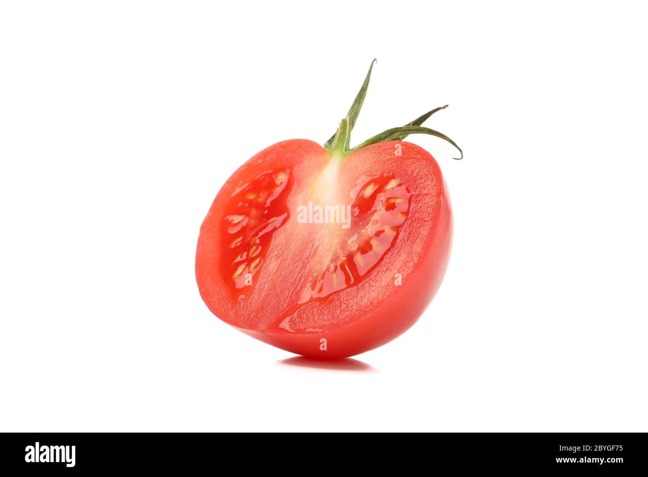 Fresh ripe tomato isolated on white background Stock Photo - Alamy