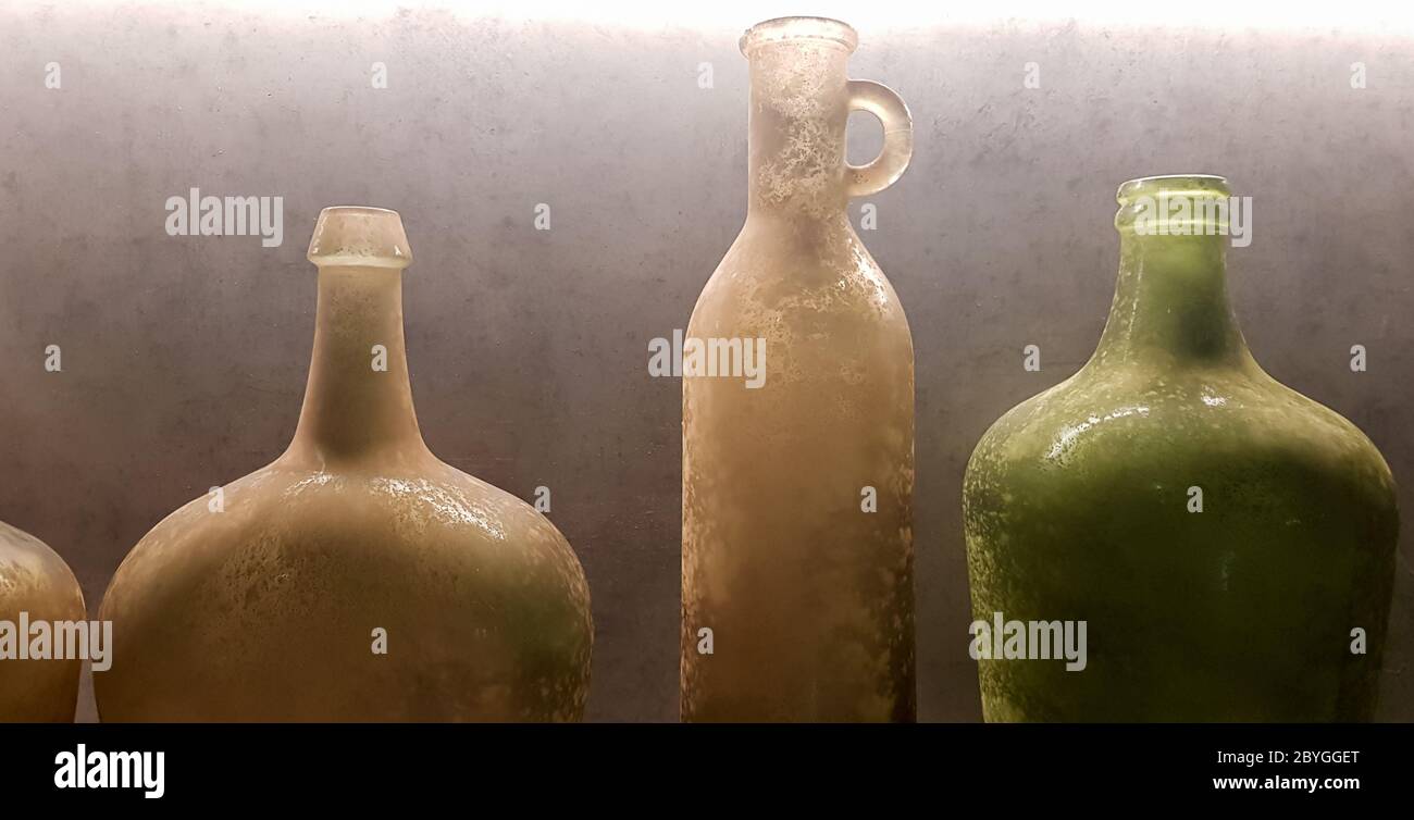Large Vintage Vases Or Jugs Of Colored Glass As Decoration Elements In A Modern Interior Near A Gray Concrete Wall Decoration Of An Apartment Or Hous Stock Photo Alamy You'll receive email and feed alerts when new items arrive. alamy