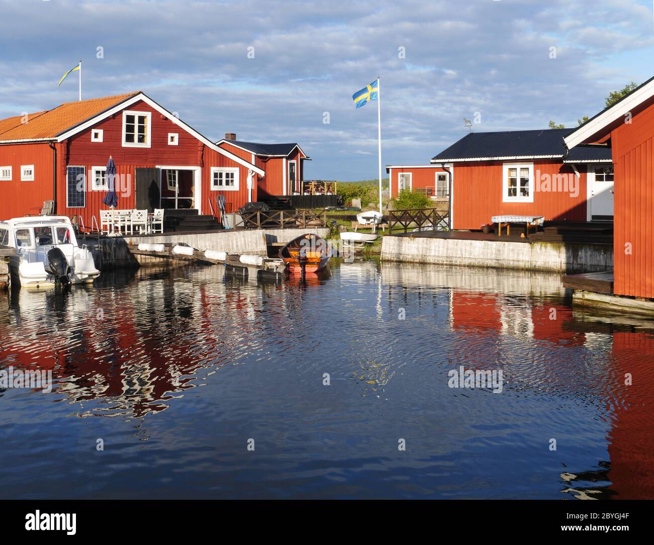 Kråkön, island in sverige Stock Photo
