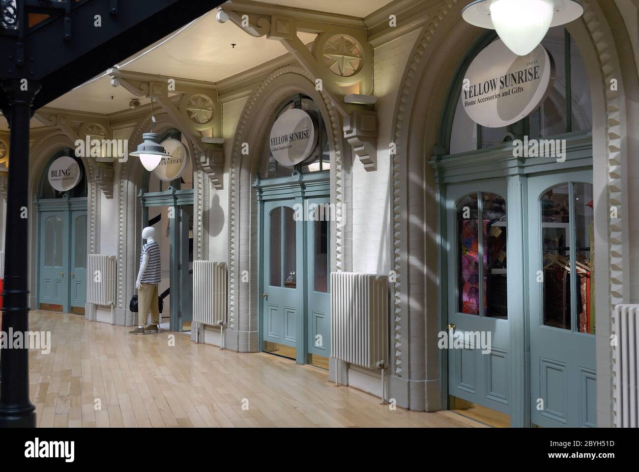 Shops in the Corn Exchange, Leeds Stock Photo Alamy