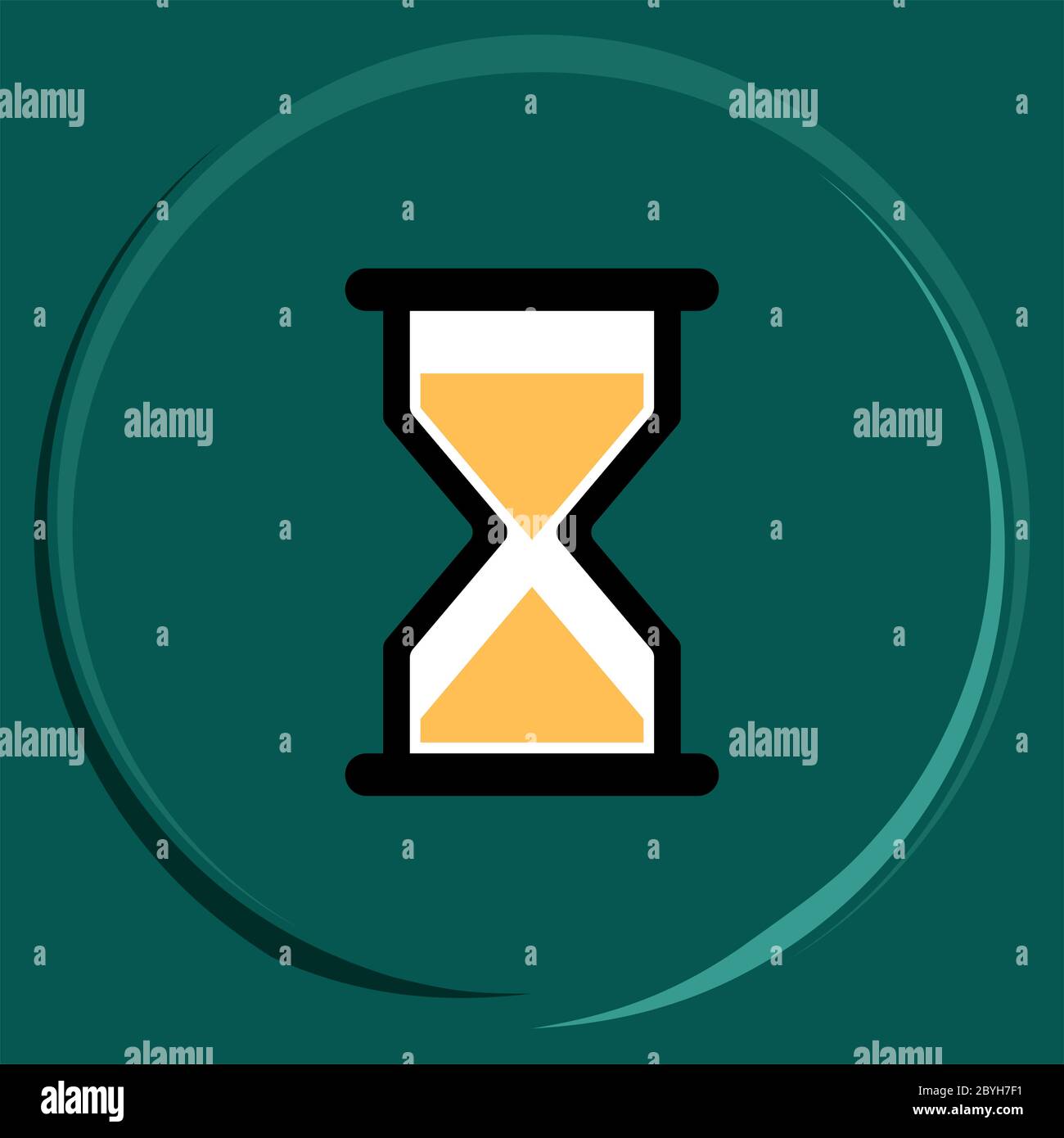 Hourglass Icon Vector Illustration Stock Vector