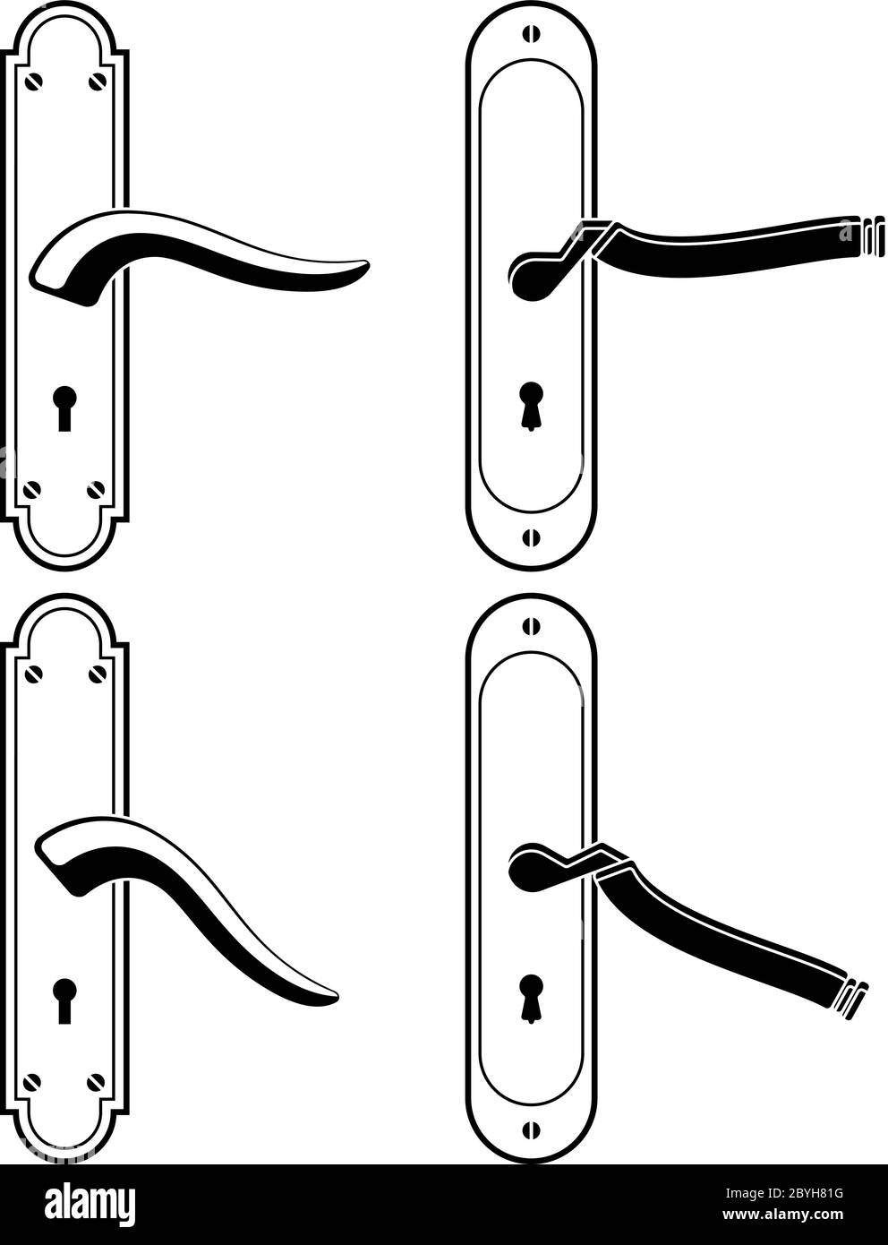 Door Handle Vector Illustration Stock Vector Image & Art Alamy