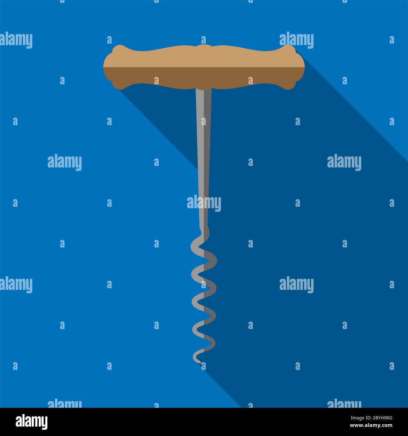 Corkscrew Vector Illustration Stock Vector Image & Art Alamy