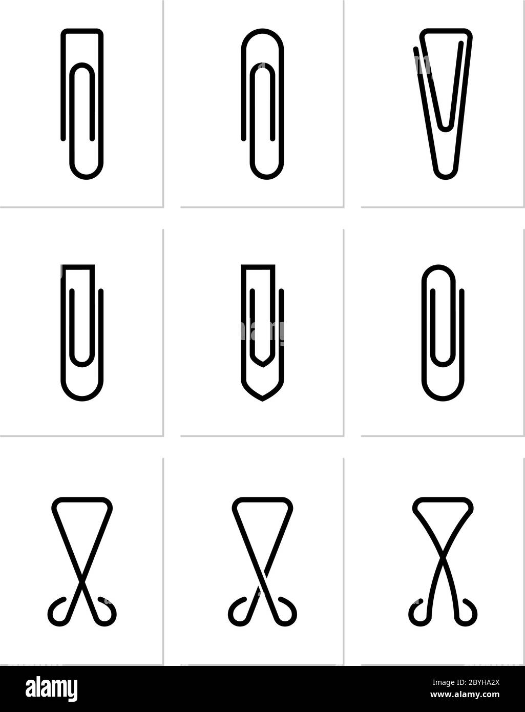 Paper Clip Vector Illustration Stock Vector Image & Art Alamy