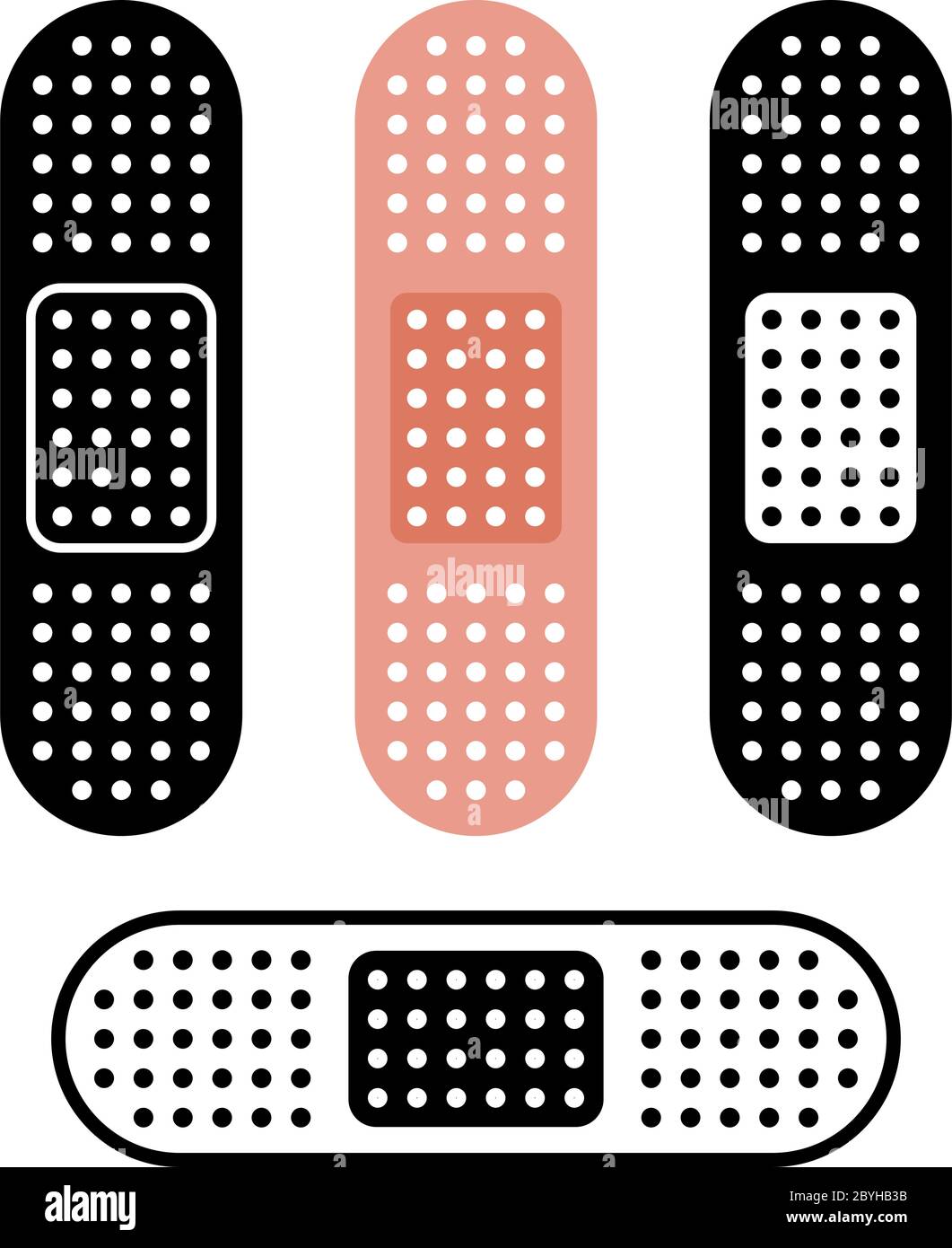 Adhesive Bandage Icon Vector Illustration Stock Vector