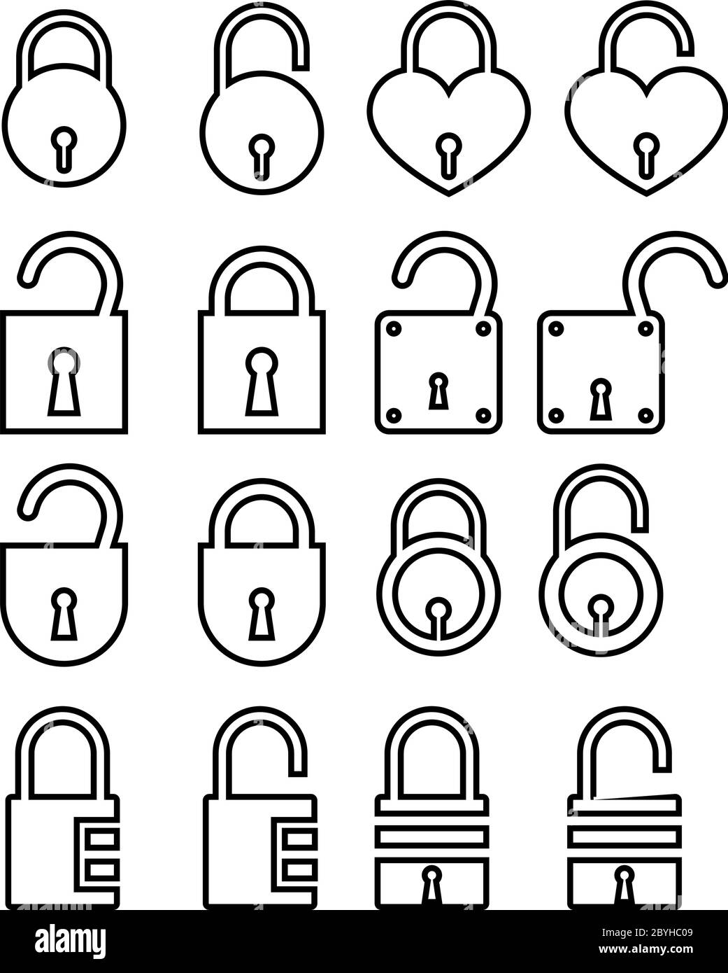 Lock Unlock Icon Vector Illustration Stock Vector Image And Art Alamy