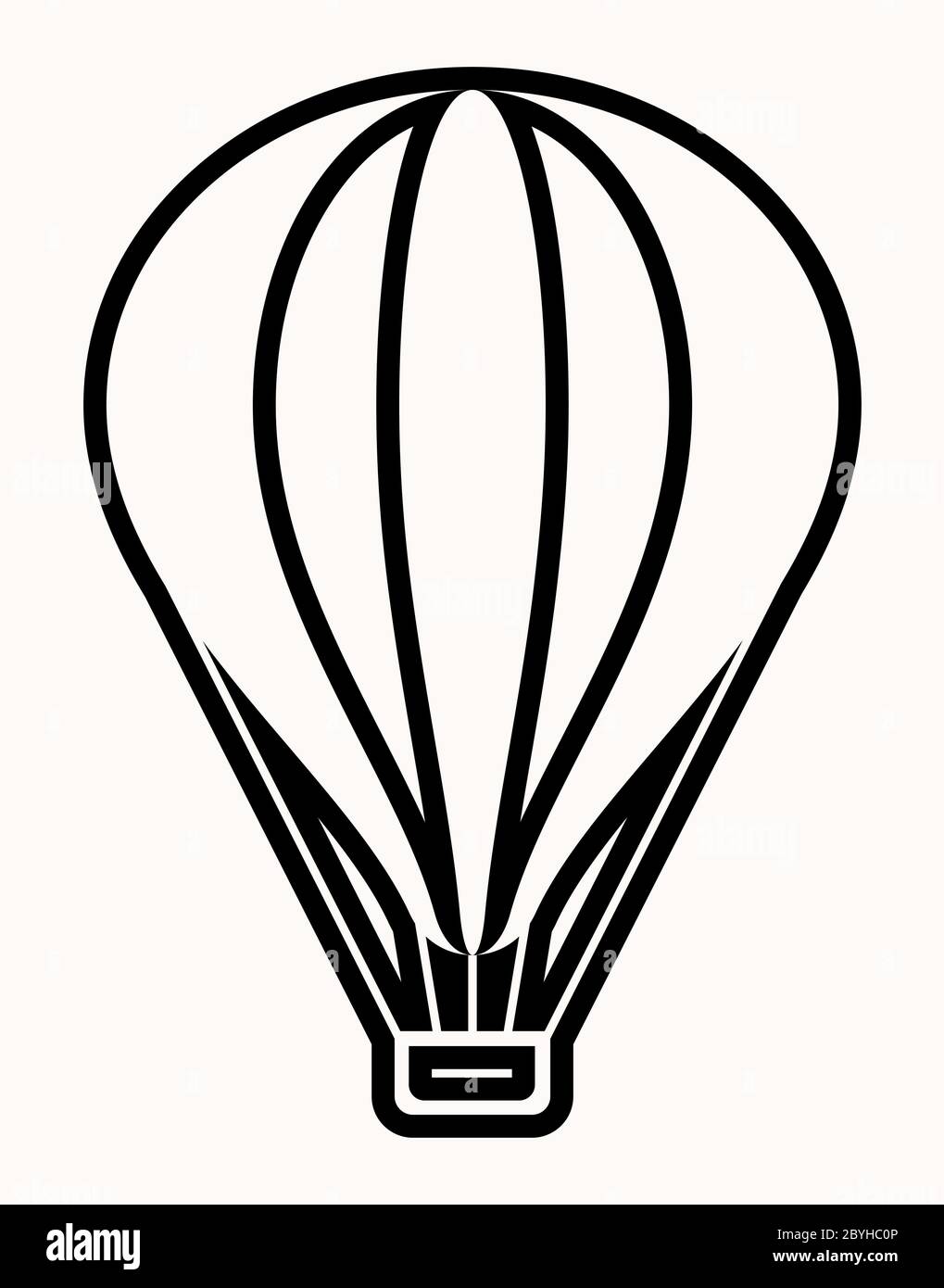 Hot Air Balloon Icon Vector Illustration Stock Vector Image & Art - Alamy