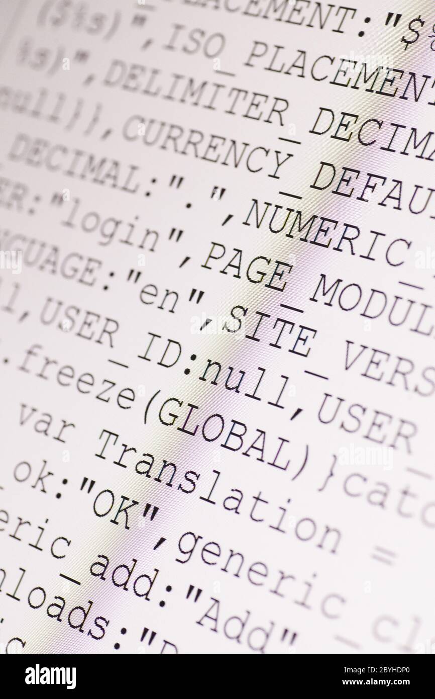 Html codes hi-res stock photography and images - Alamy