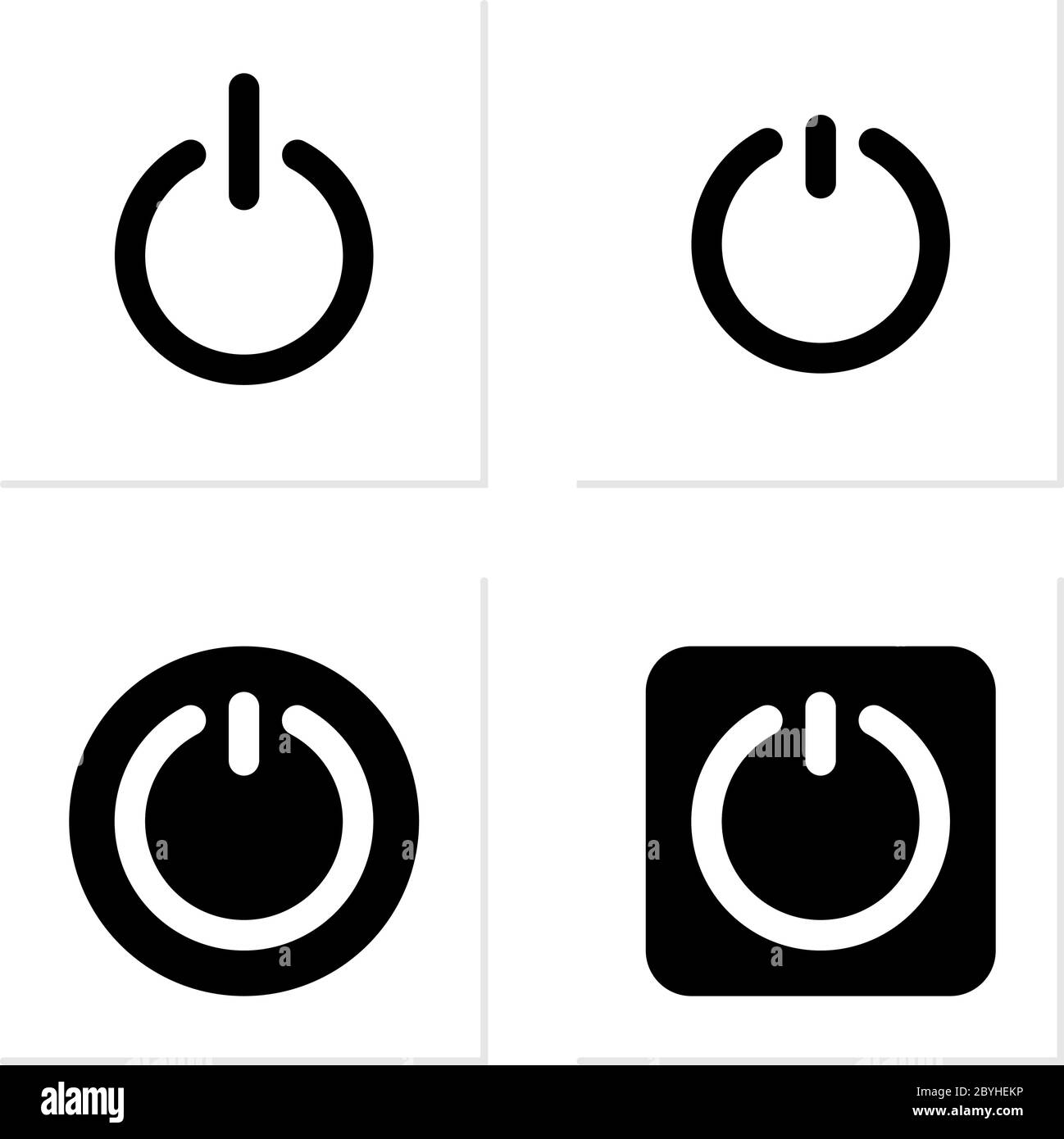 Power On Off Switch Icon Sign Symbol Vector Illustration Stock