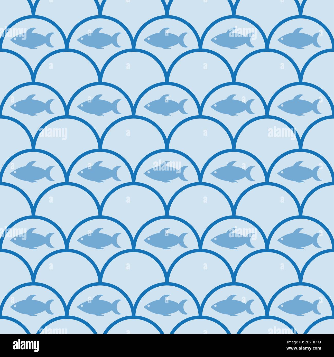 Fish Seamless Pattern Vector Illustration Stock Vector Image & Art - Alamy