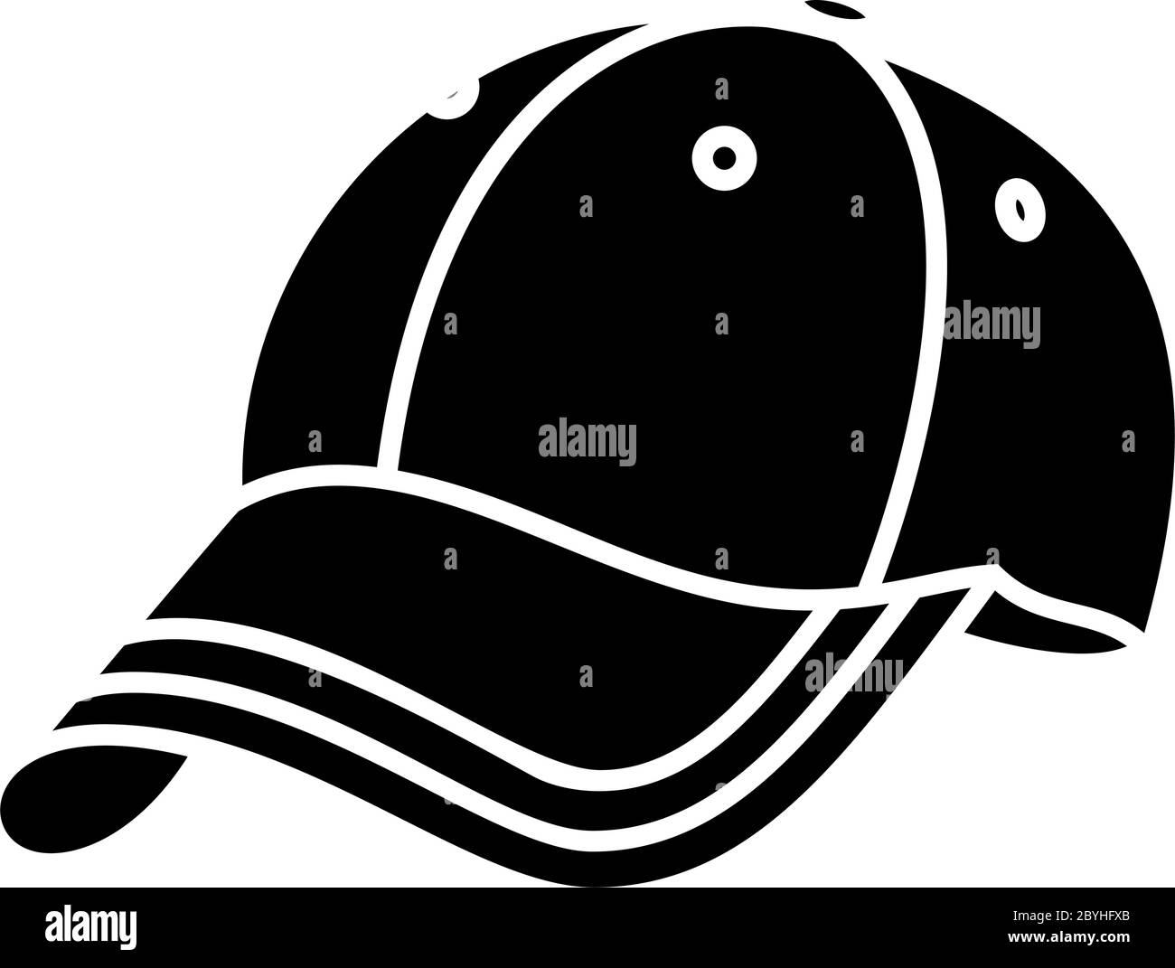 Baseball Cap Icon Vector Illustration Stock Vector Image & Art Alamy