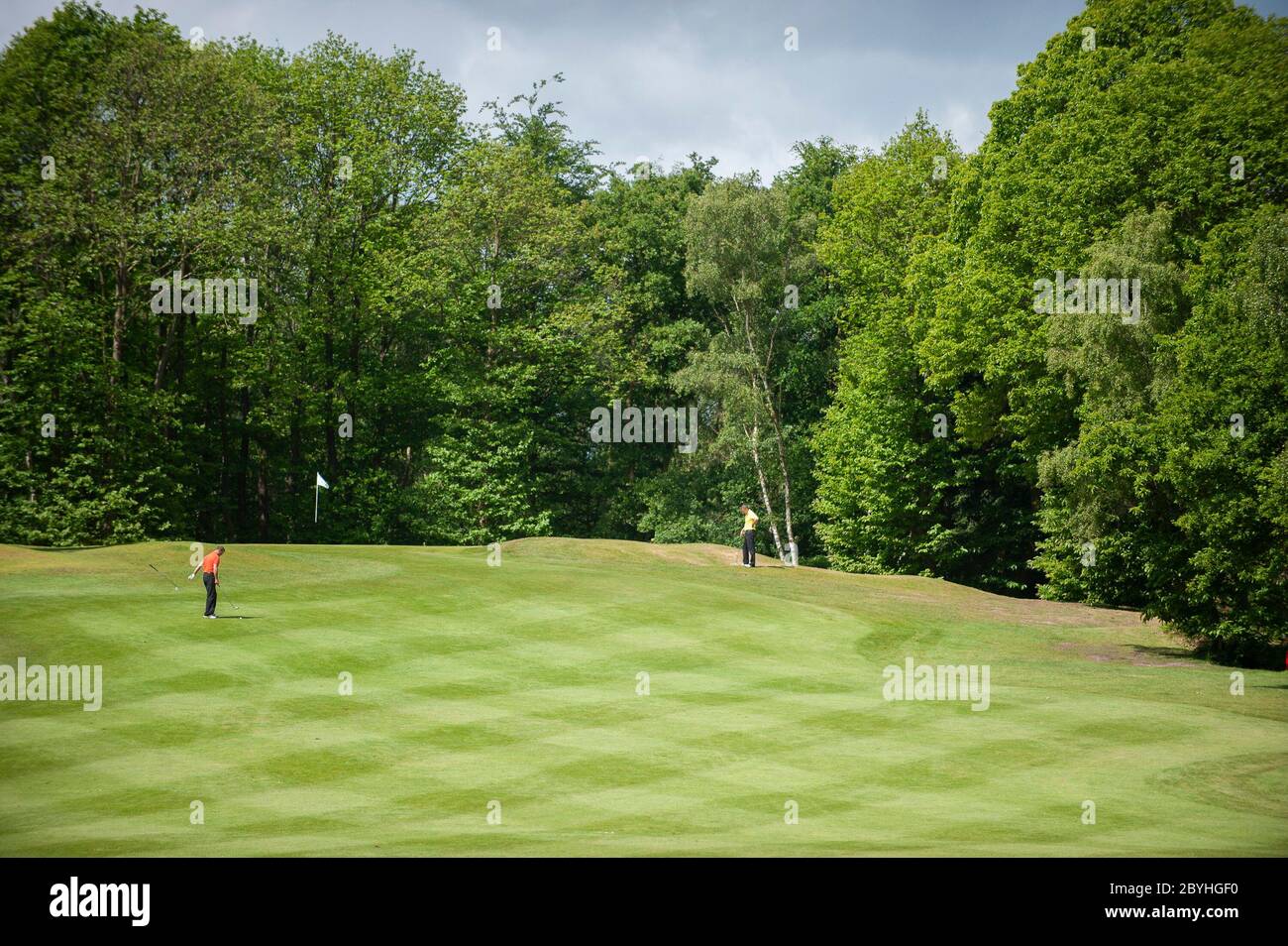 18hole Golf Course at Foxhills Country Club, Surrey, Uk Stock Photo