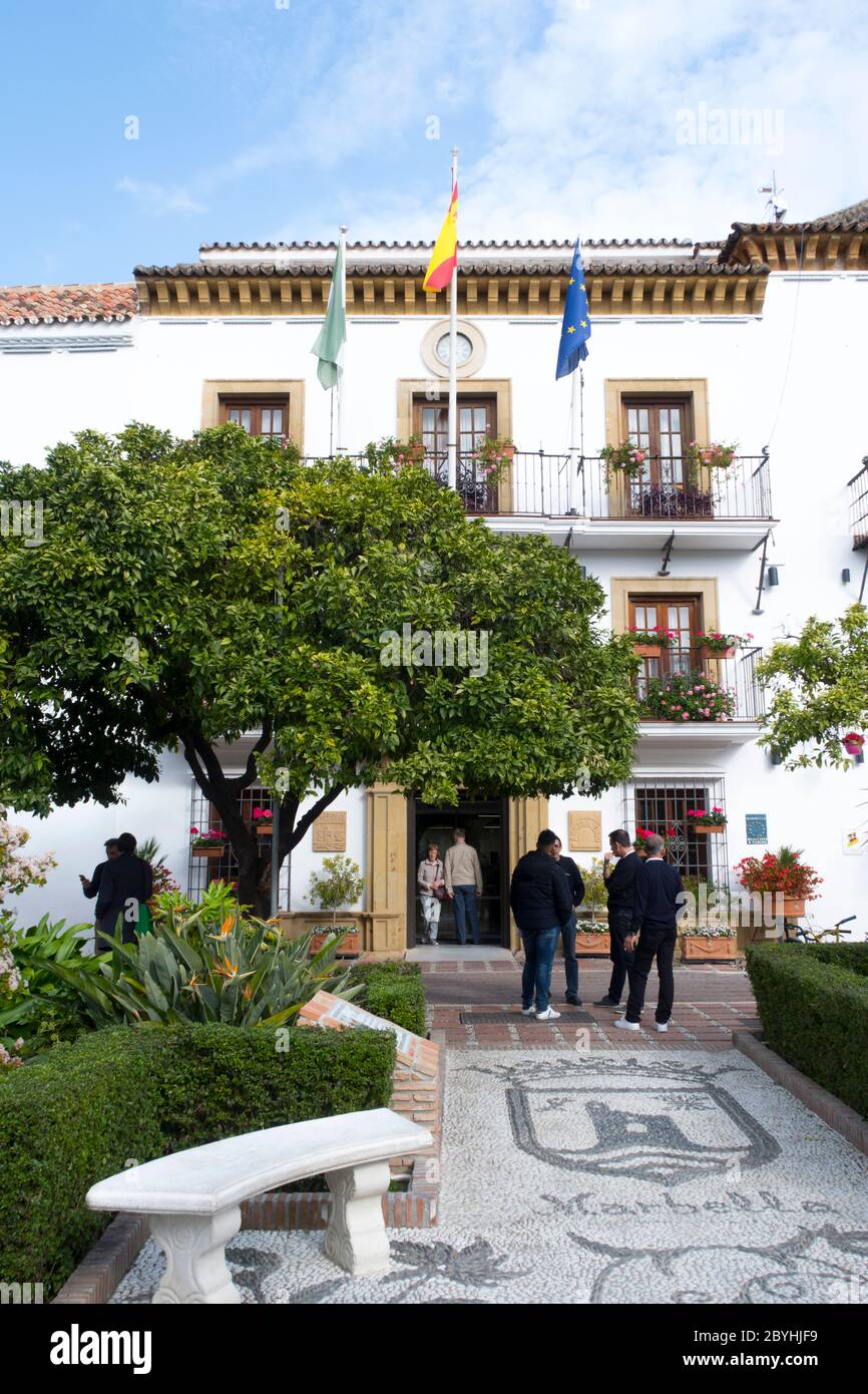 Orange Square Marbella, Spain Stock Photo Alamy