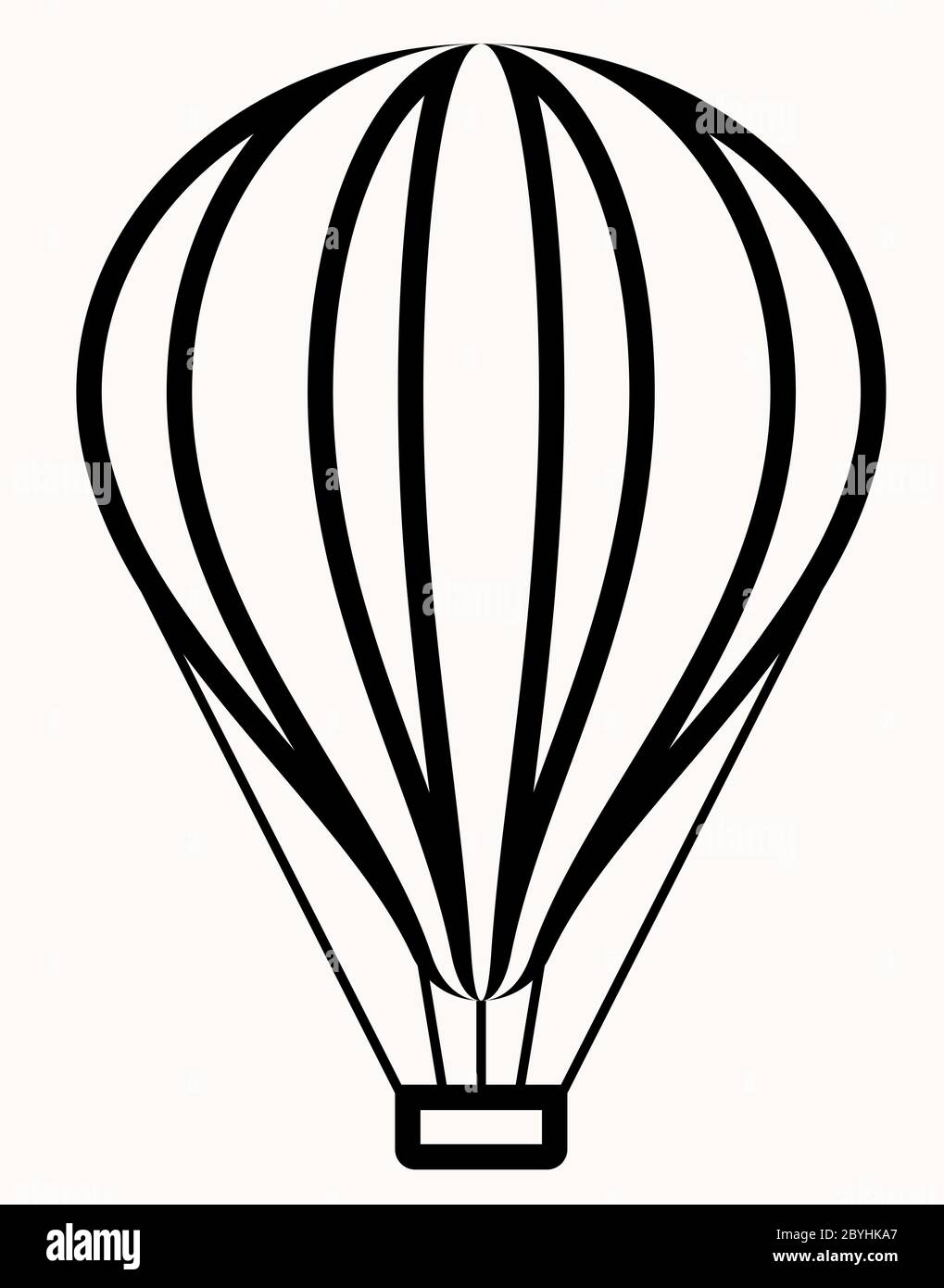 Hot Air Balloon Icon Vector Illustration Stock Vector