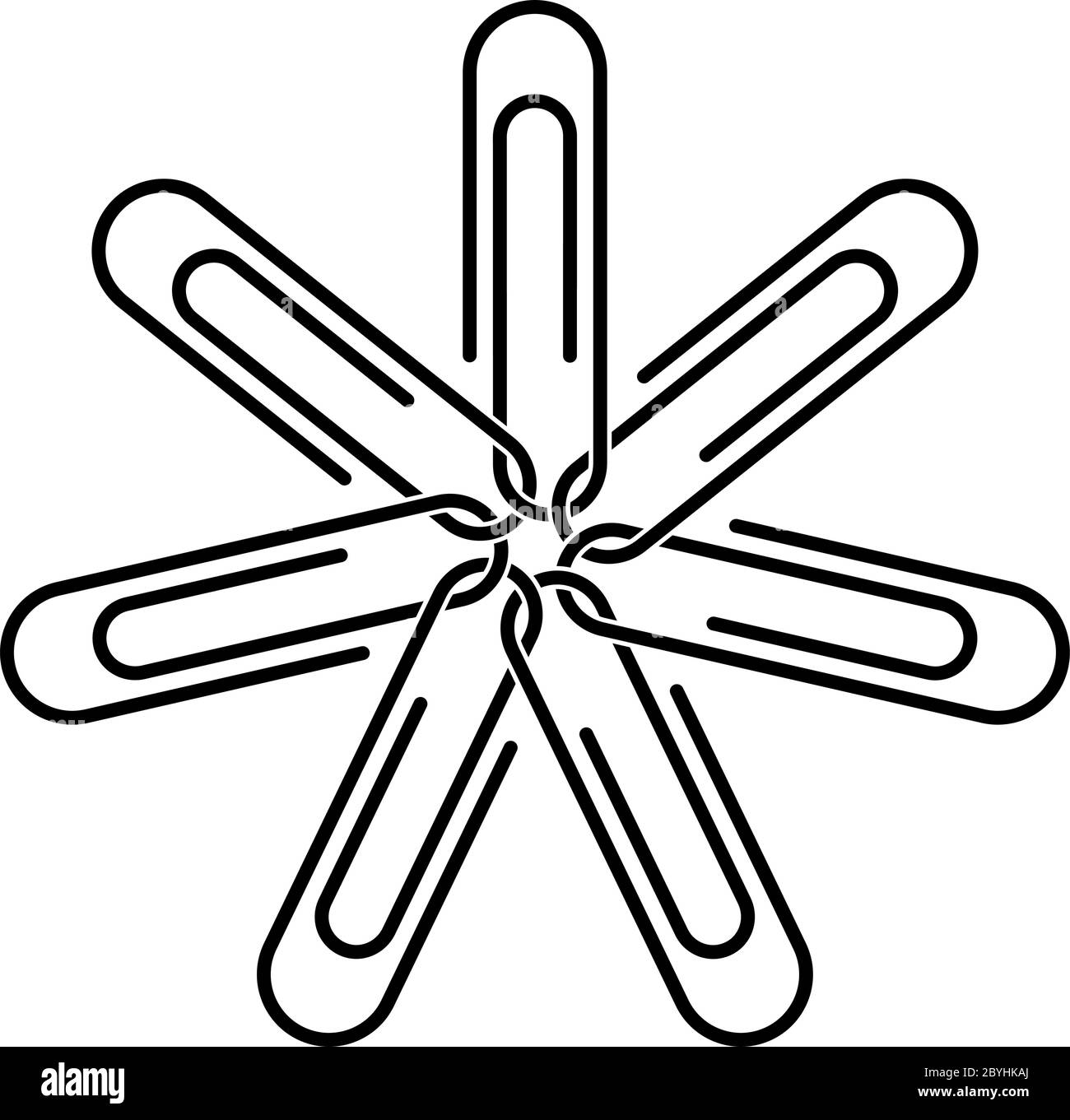 Paper Clip Vector Illustration Stock Vector Image & Art Alamy