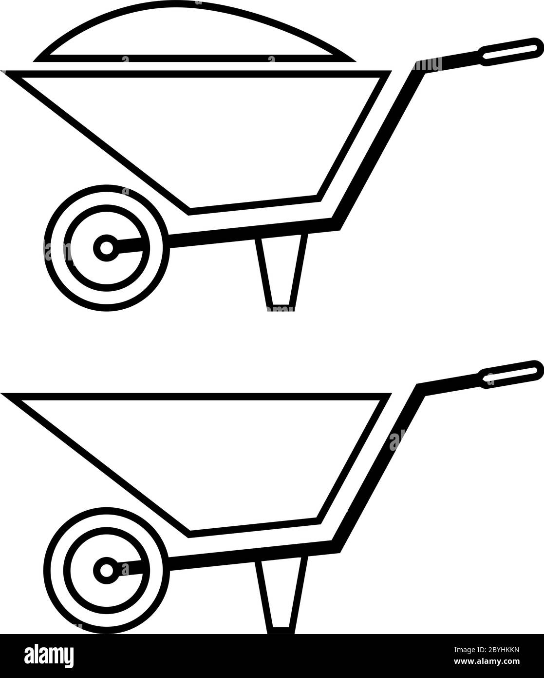 Wheelbarrow Cart Vector Illustration Stock Vector Image & Art Alamy