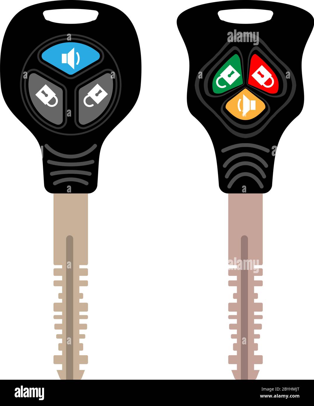 Car Key with Alarm Vector Illustration Stock Vector Image & Art Alamy