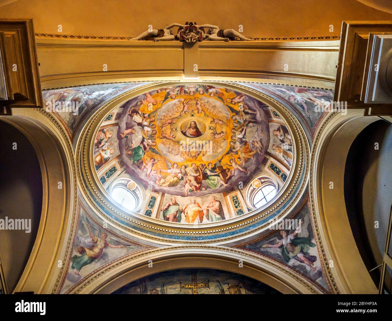 Fresco on the chapel by Niccolò Circignani called Pomarancio in Santa