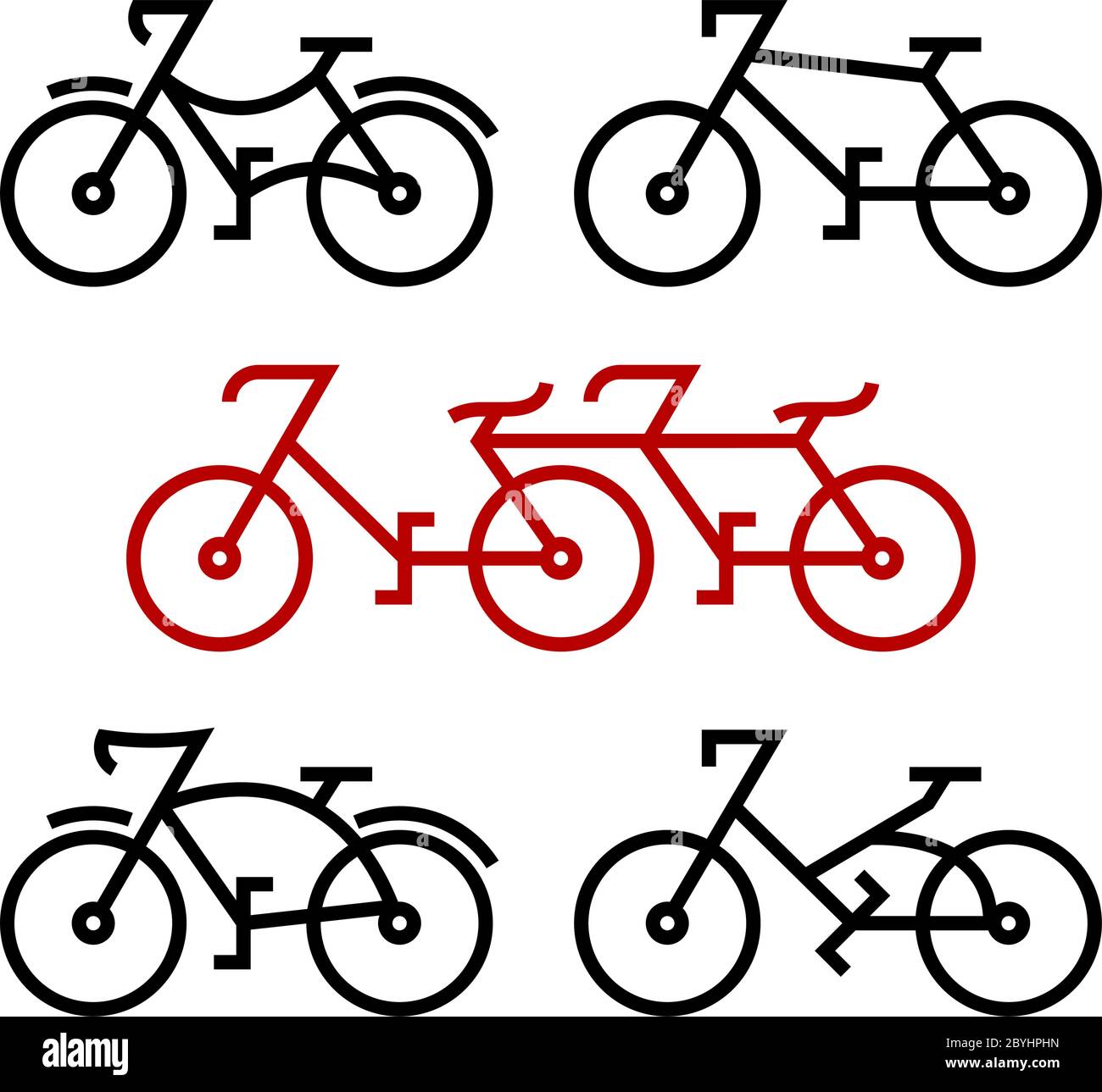 Bicycle Icon Vector Illustration Stock Vector