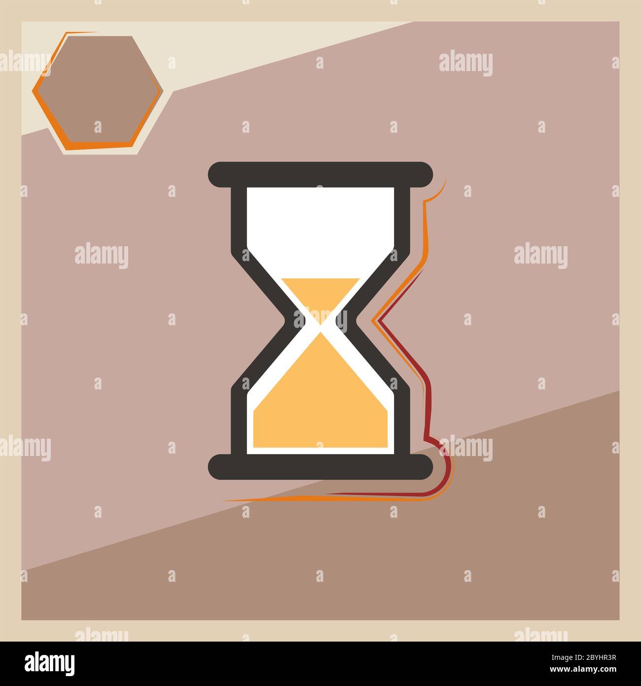 Hourglass Icon Vector Illustration Stock Vector