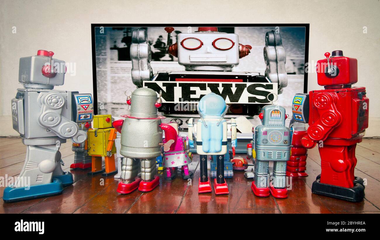 Watching fake news hi-res stock photography and images - Alamy