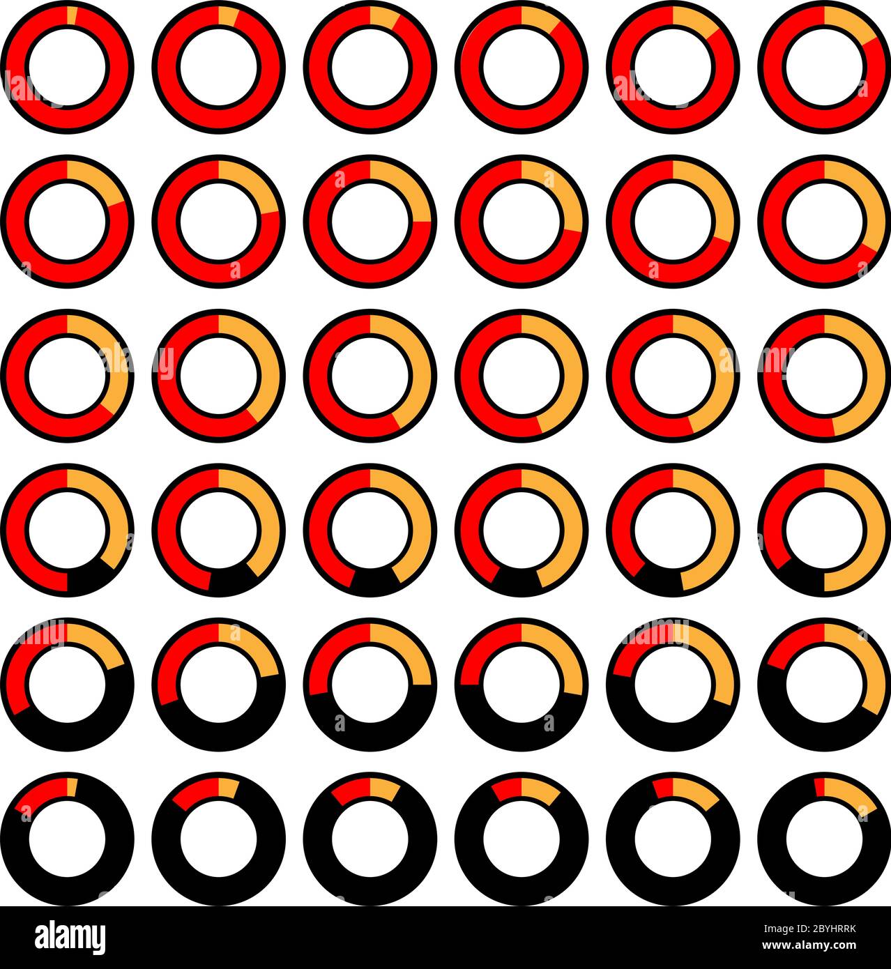 Pie Chart Icon Set Vector Illustration Stock Vector Image & Art - Alamy