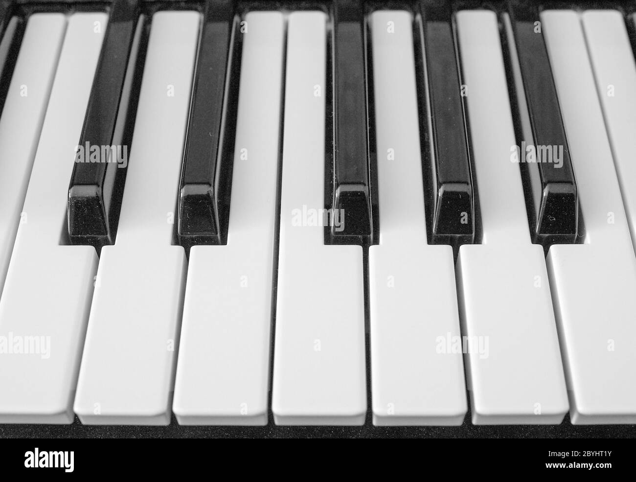 Music keyboard keys Stock Photo Alamy