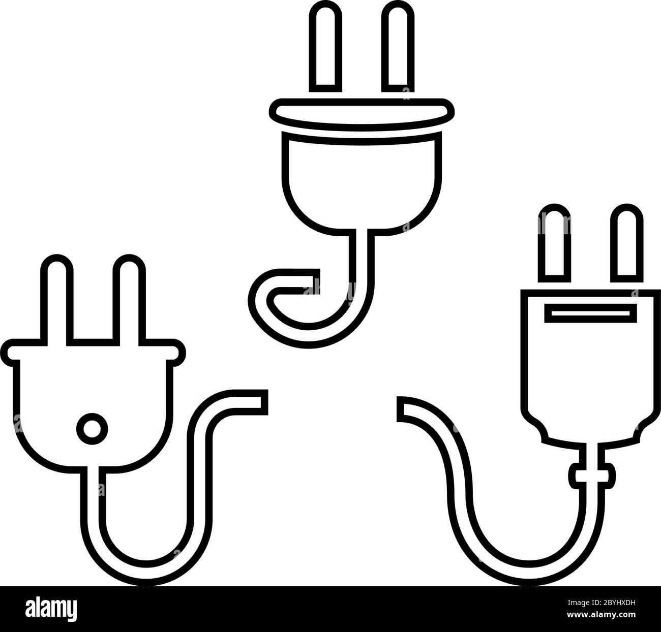 Plug Icon Vector Illustration Stock Vector Image & Art - Alamy