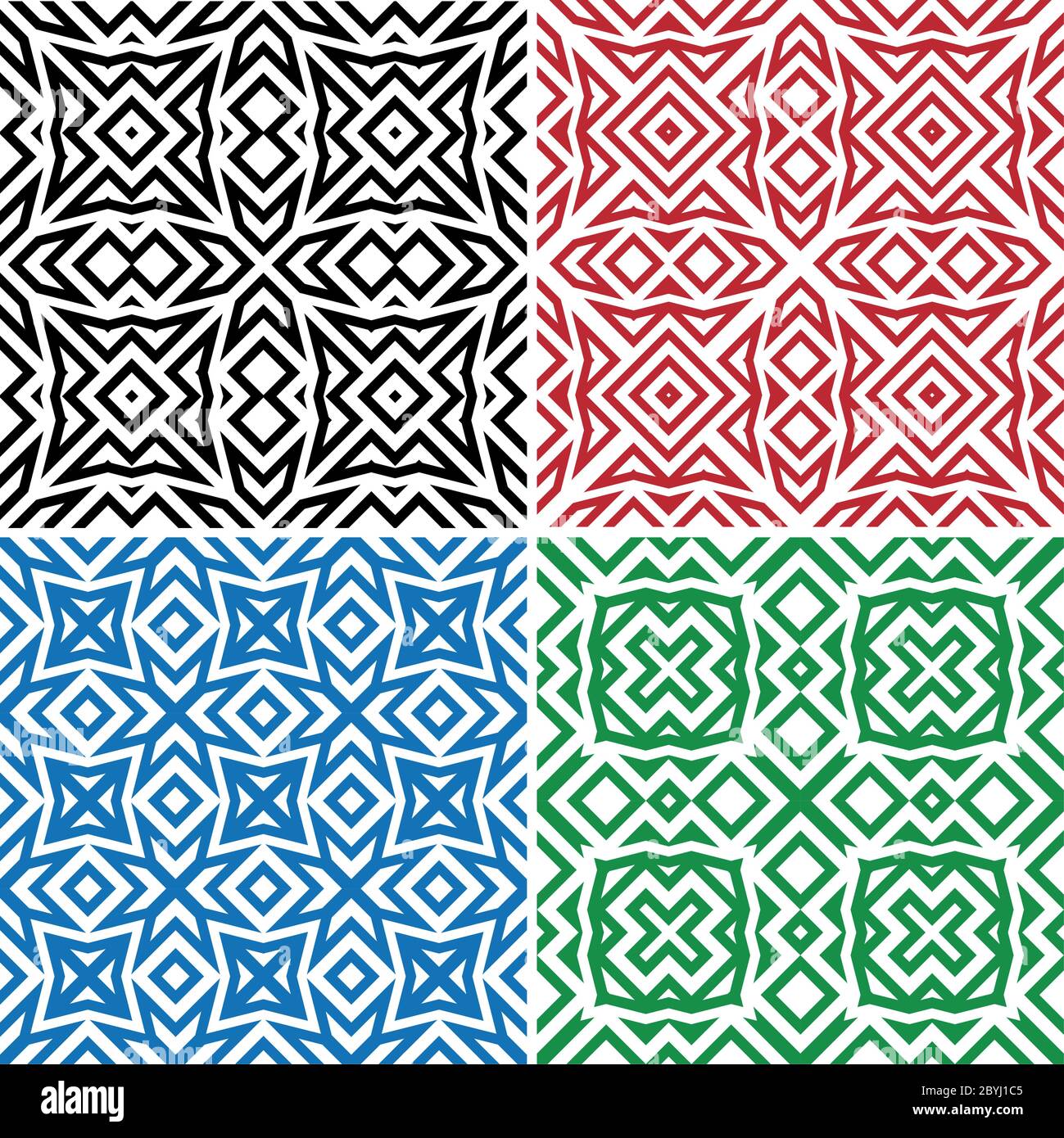 Geometric Seamless Pattern Vector Illustration Stock Vector Image & Art ...