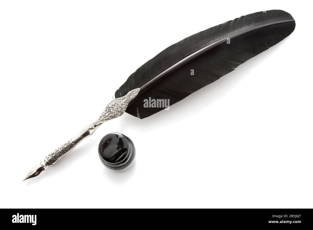 Desk quill writing Cut Out Stock Images & Pictures Alamy