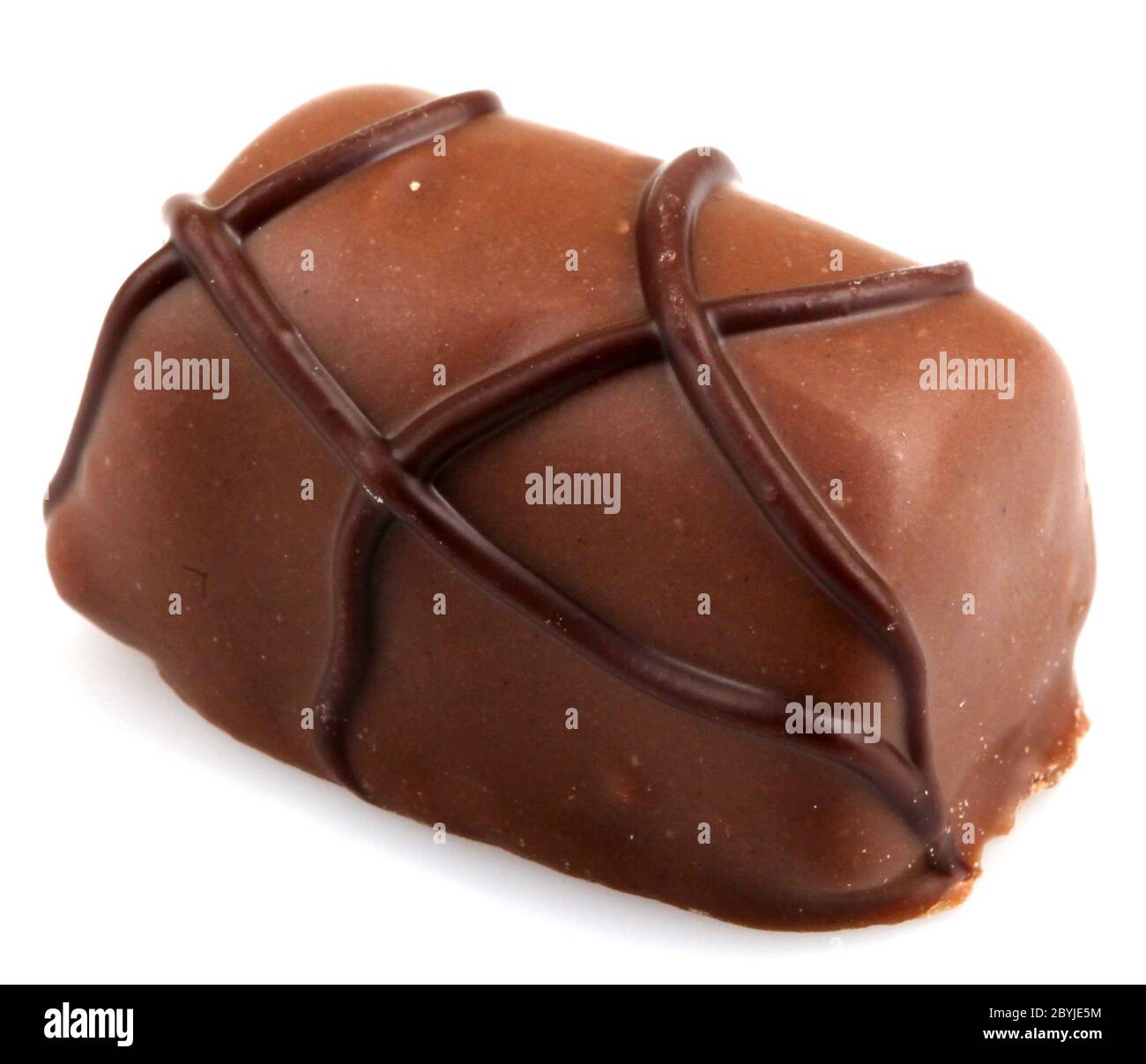 Chocolate Truffles Isolated On White Background Stock Photo - Alamy