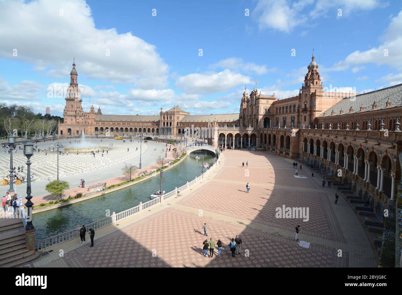 Seville s Plaza De Espa a In Andalusia Is One Of The Most Spectacular seville-s-plaza-de-espa-a-in-andalusia-is-one-of-the-most-spectacular