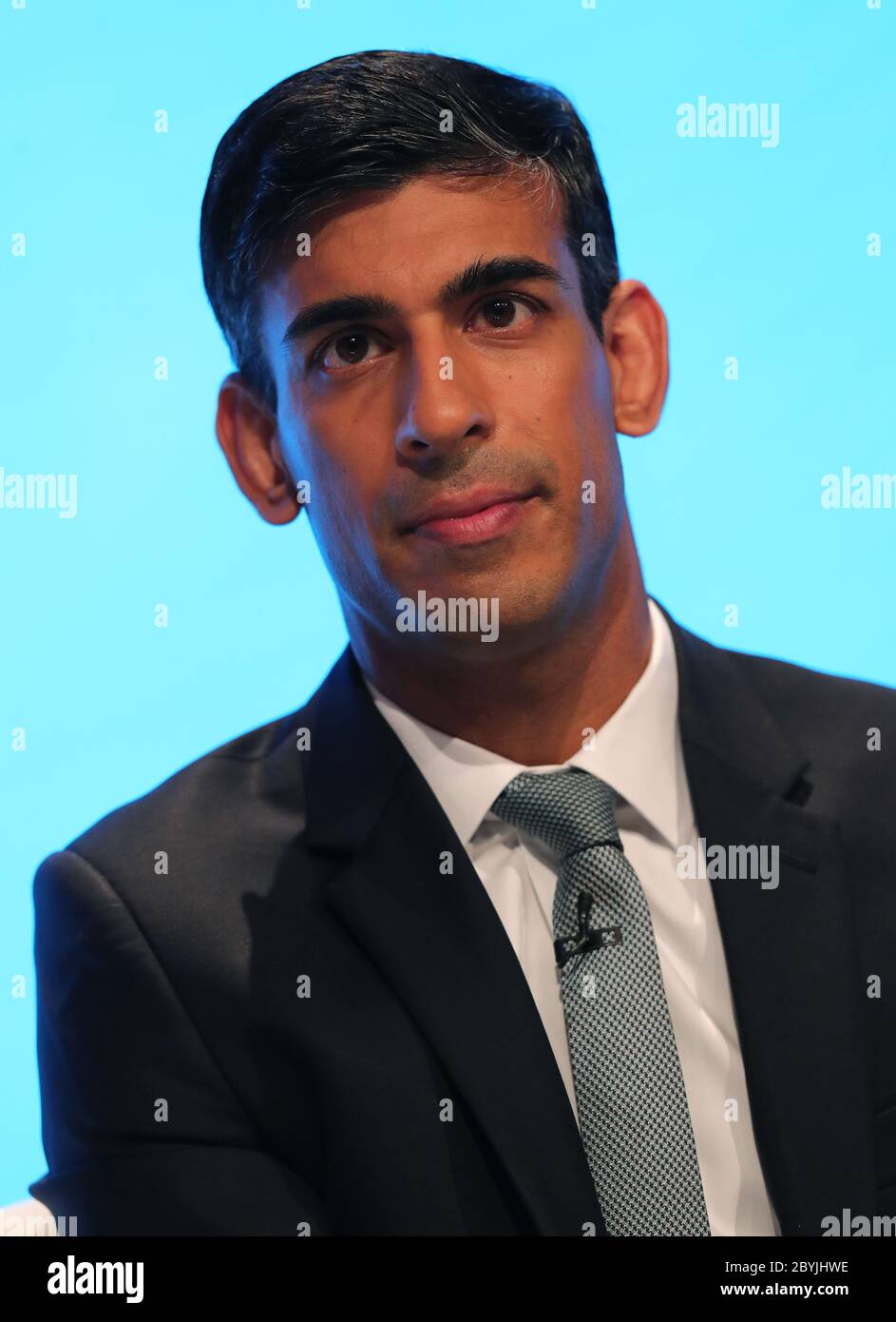 RISHI SUNAK  CHIEF SECRETARY TO THE TREASURY  CONSERVATIVE PARTY CONFERENCE 2019  MANCHESTER CENTRAL, MANCHESTER, , ENGLAND  30 September 2019  DIE19468      ADDRESSES THE CONSERVATIVE PARTY CONFERENCE 2019 AT THE MANCHESTER CENTRAL, ENGLAND Stock Photo