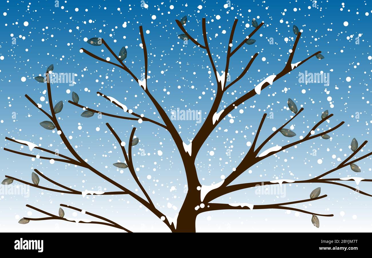 Winter frost in garden Stock Vector Images Alamy