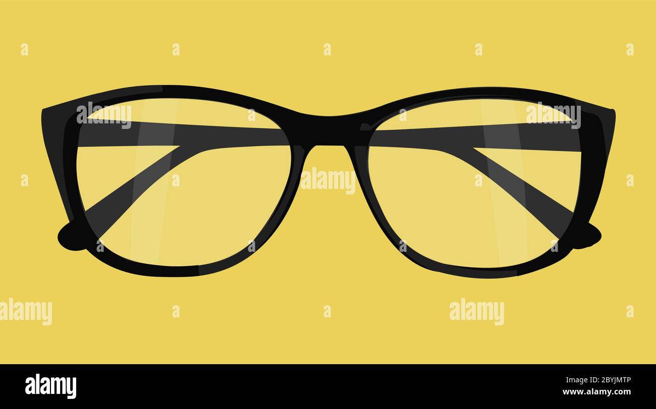 Vector Isolated Illustration of Glasses Stock Vector