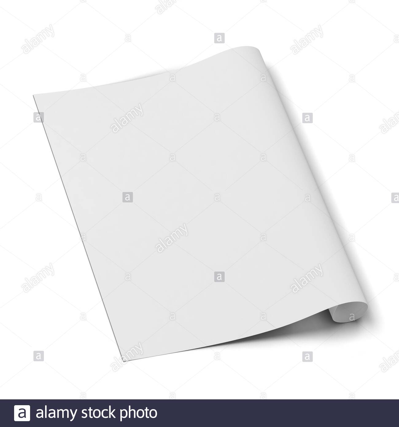 Download Paper Canvas Print Sheet Mockup 3d Illustration Isolated On White Background Stock Photo Alamy Yellowimages Mockups