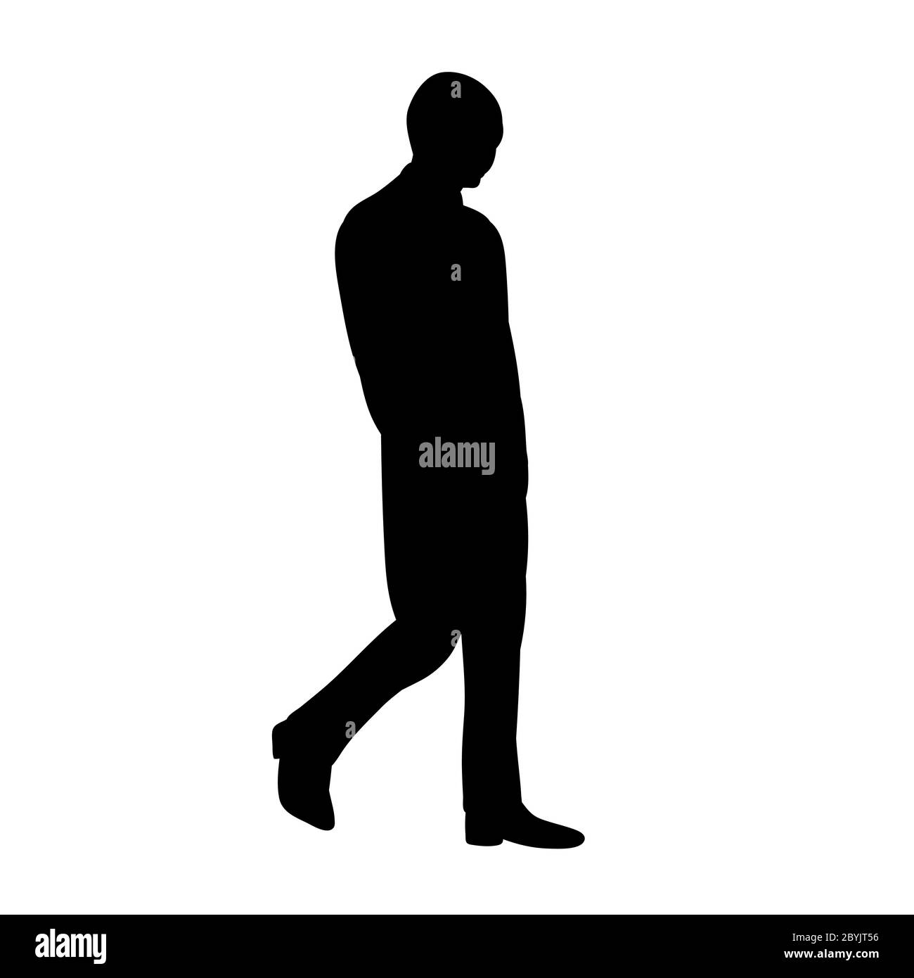 black silhouette of a man walking Stock Vector Image & Art - Alamy